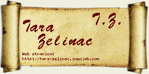 Tara Zelinac vizit kartica